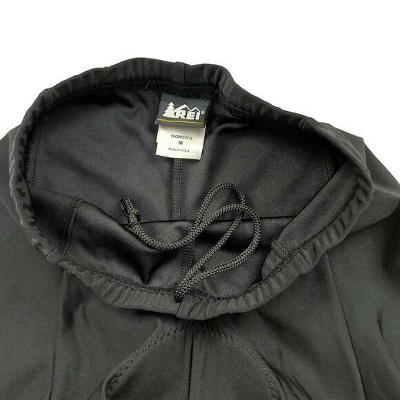 Rei Cycling Shorts Womens Medium Black Padded Drawstring Activewear - Picture 2 of 10